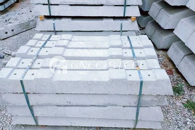 Spoorbielzen van voorgespannen beton