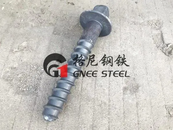 Spoorwegschroefspijkers met vierkante kop